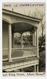 Survey photo of 456 King Street's porch