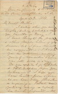 409. Madame Baptiste to Bp Patrick Lynch -- April 29, 1866