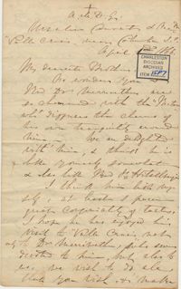 402. Madame Baptiste to Bp Patrick Lynch -- April 1, 1866