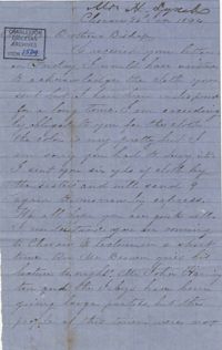 343. Henrietta Lynch to Bp Patrick Lynch -- January 26, 1864