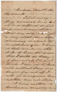 223. James B. Heyward to Maria Heyward -- December 6, 1864
