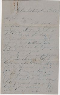 189. J. Keith Heyward to James B. Heyward -- November 4, 1862