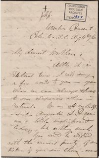 125. Madame Baptiste to Bp Patrick Lynch -- August 10, 1860
