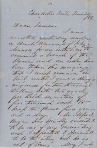 153. William H. Barnwell to James B. Heyward -- June 26, 1857
