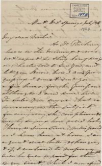 284. Anna Lynch to Bp Patrick Lynch -- July 14, 1863