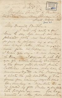 381. Madame Baptiste to Bp Patrick Lynch -- January 21, 1866