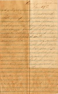 098. Willis Keith to Anna Bell Keith -- De27, 1863?