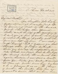 265. Anna Lynch to Bp Patrick Lynch -- February 12, 1863
