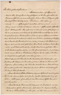 254. Memorandum between Thomas B. Ferguson and William McBurney -- August 23, 1865