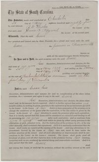 338. Lease between R.W. Disher and James B. Heyward -- May 21, 1885