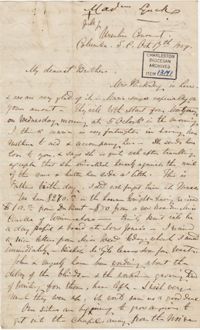 082. Madame Baptiste to Bp Patrick Lynch -- October 17, 1859