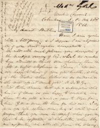 248. Madame Baptiste to Bp Patrick Lynch -- October 23, 1862