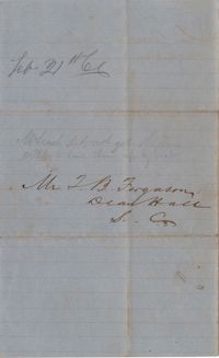 273. William McBurney to Thomas B. Ferguson -- February 21, 1866