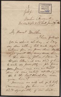 118. Madame Baptiste to Bp Patrick Lynch -- June 29, 1860