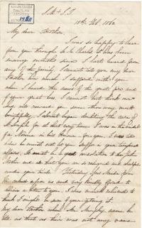 202. Madame Antonia to Bp Patrick Lynch -- February 13, 1862