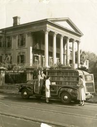 Bookmobile in front of Main Library (1)