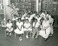 Summer reading closing exercises, Dart Hall Branch Library, 1951 (1)