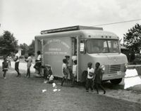 Bookmobile stopped in Remley Point, Mt Pleasant