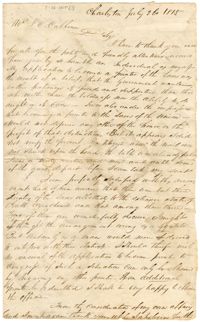 Letter to John C. Calhoun from Isaac Harby, July 26, 1815