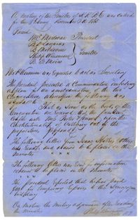 KKBE Meeting Minutes, 1865