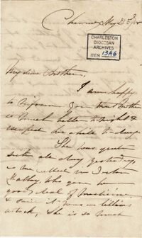 006. Anna Lynch to Bp Patrick Lynch -- May 23, 1858