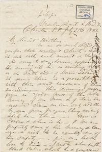 287. Madame Baptiste to Bp Patrick Lynch -- July 21, 1863