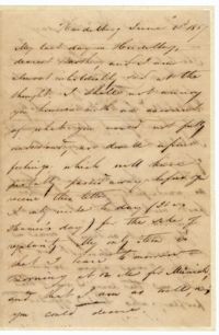Letter from David Henry Mordecai to Family, June 23, 1857