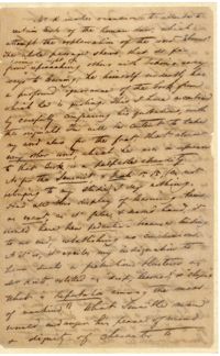 Letter from David Henry Mordecai to Family, Undated