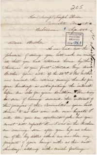 076. Madame Antonia to Bp Patrick Lynch -- September 9, 1859