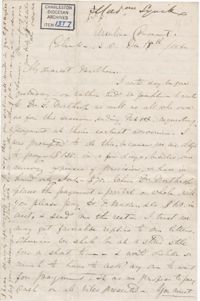 137. Madame Baptiste to Bp Patrick Lynch -- December 18, 1860