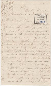 133. Madame Baptiste to Bp Patrick Lynch -- November 13, 1860