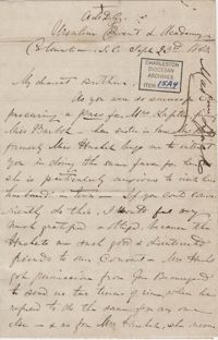 310. Madame Baptiste to Bp Patrick Lynch -- September 23, 1863