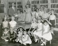 Summer reading closing exercises, Mt Pleasant (Village) Branch Library, 1957