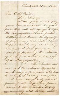 Letter from Laura L. Wineman to Charles H. Moise, December 31, 1866