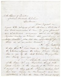 Letter from Laura L. Wineman to the Board of Trustees, May 14, 1872