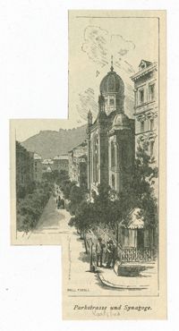Parkstrasse und Synagoge