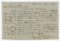 Letter to Sarah C. Barnwell from Edward Barnwell