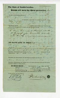 Slave bill of sale, 1846