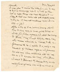 Letter to Jane L. Raisin from Jacob S. Raisin, July 7, 1924