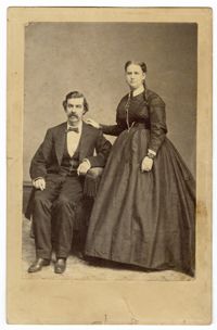 Portrait of Rebecca Moses Moise and Thomas J. Moise.