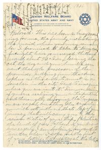Letter to Jacob S. Raisin from Jane Lazarus Raisin, July 2, 1931