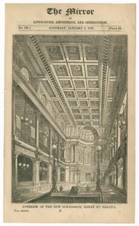 Interior of the New Synagogue, Great St. Helen's