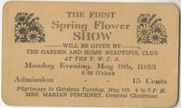Invitation, May 8, 1933