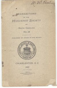 Transactions of the Huguenot Society, No. 18