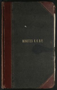 KKBE Meeting Minutes, 1916-1928