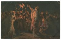 Judith zeigt dem Volke das Haupt des Holofernes