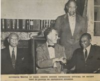 Photograph of Massachusetts Governor Christian Herter with Jenkins Orphange leaders
