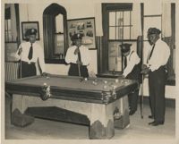 Photograph of Black Charleston Policemen playing pool
