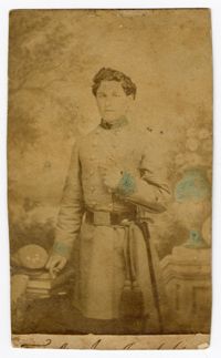 Portrait of Isaac W. Hirsch in Confederate Uniform