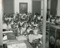 Summer reading closing exercises, Dart Hall Branch Library, 1956